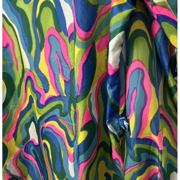 Psychedelic Mod Jacket Vintage 60s Nortex Medium‎ Windbreaker Pop Art USA Made - Picture 5 of 6